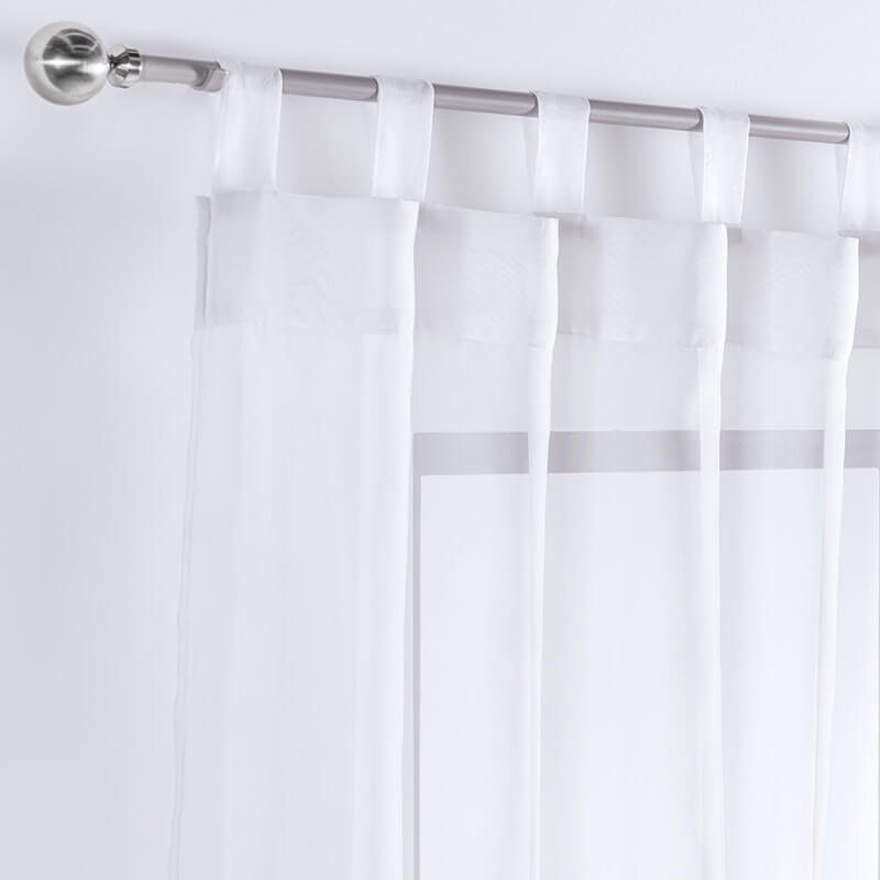 Cortinas Translúcidas Tergal Blanco 1