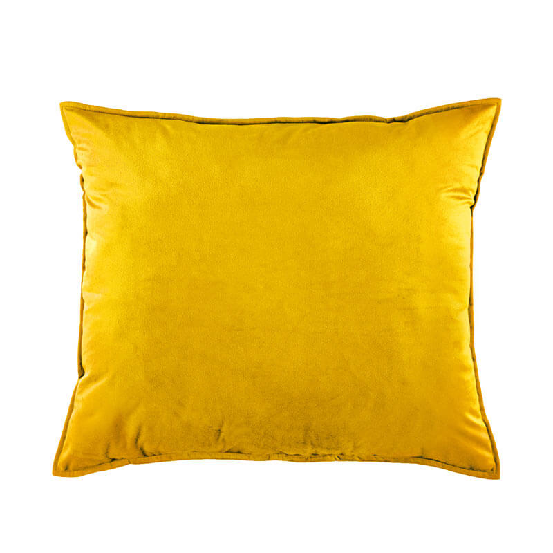 Funda De Almohada Velvet Mostaza